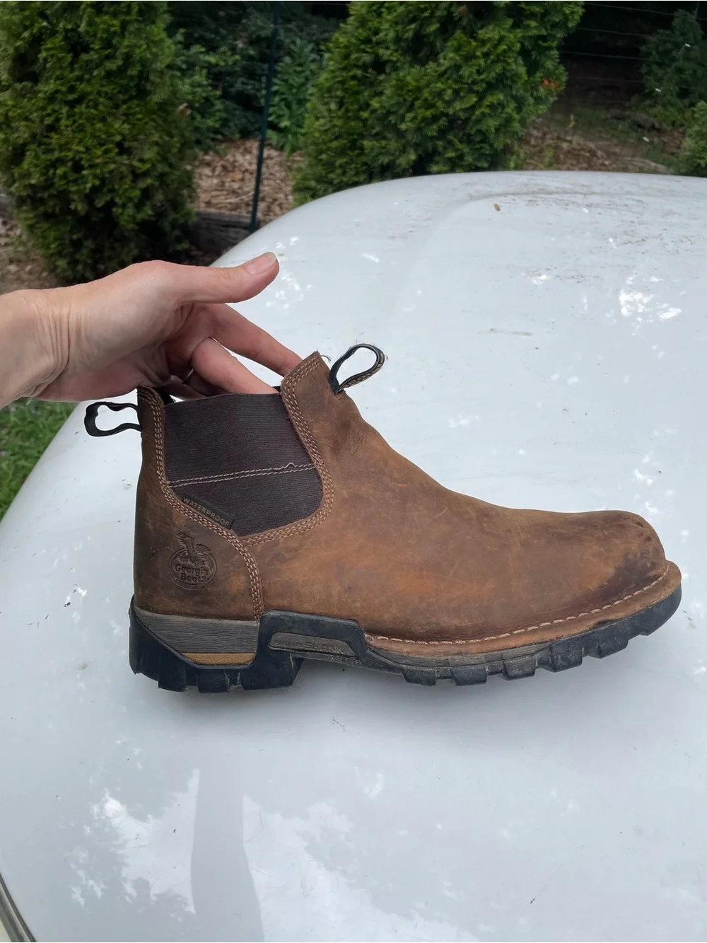 Georgia Boot Eagle One Waterproof Chelsea work boot Size 10.5 Wide Men’s